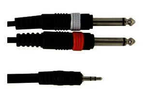 GEWA Y-Kabel Basic 1x 3,5 mm / 2x 6,35 mm 6m